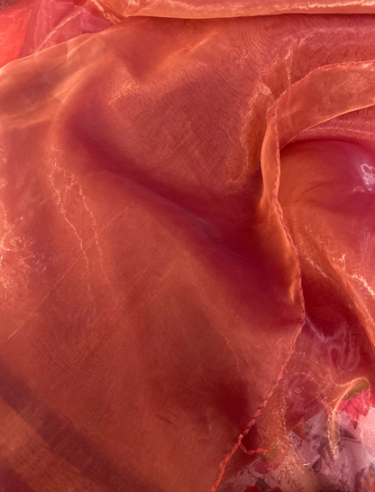 Honey Wine Semi Organza Saree