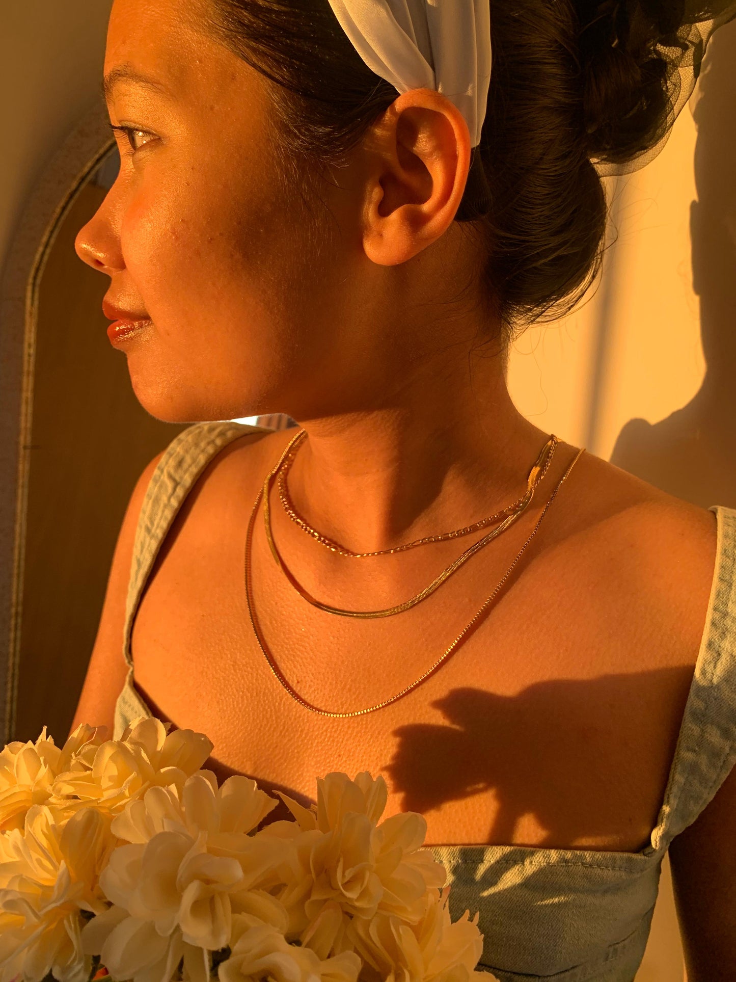 Triple Twist Layered Neckchain