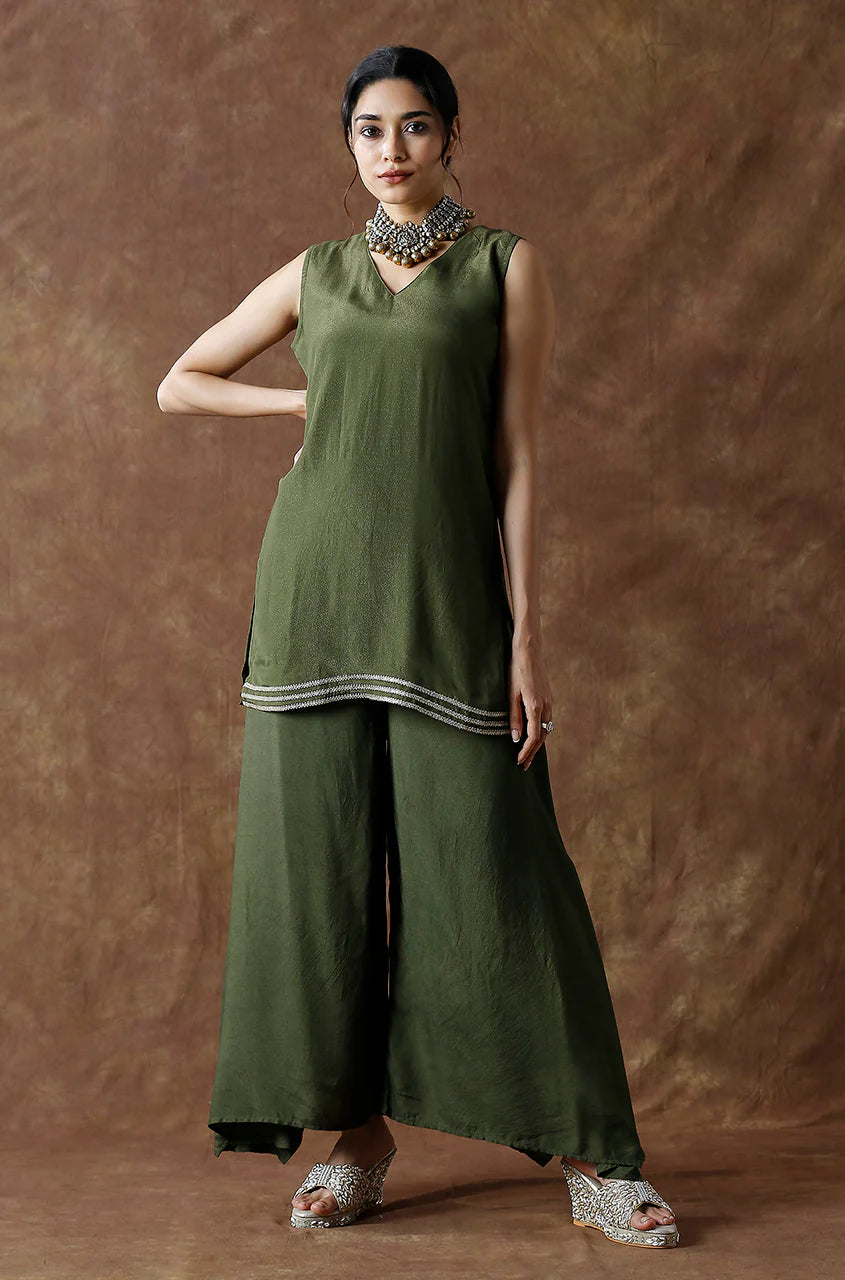 Noorani Kurta and Palazzo Set with Jacket