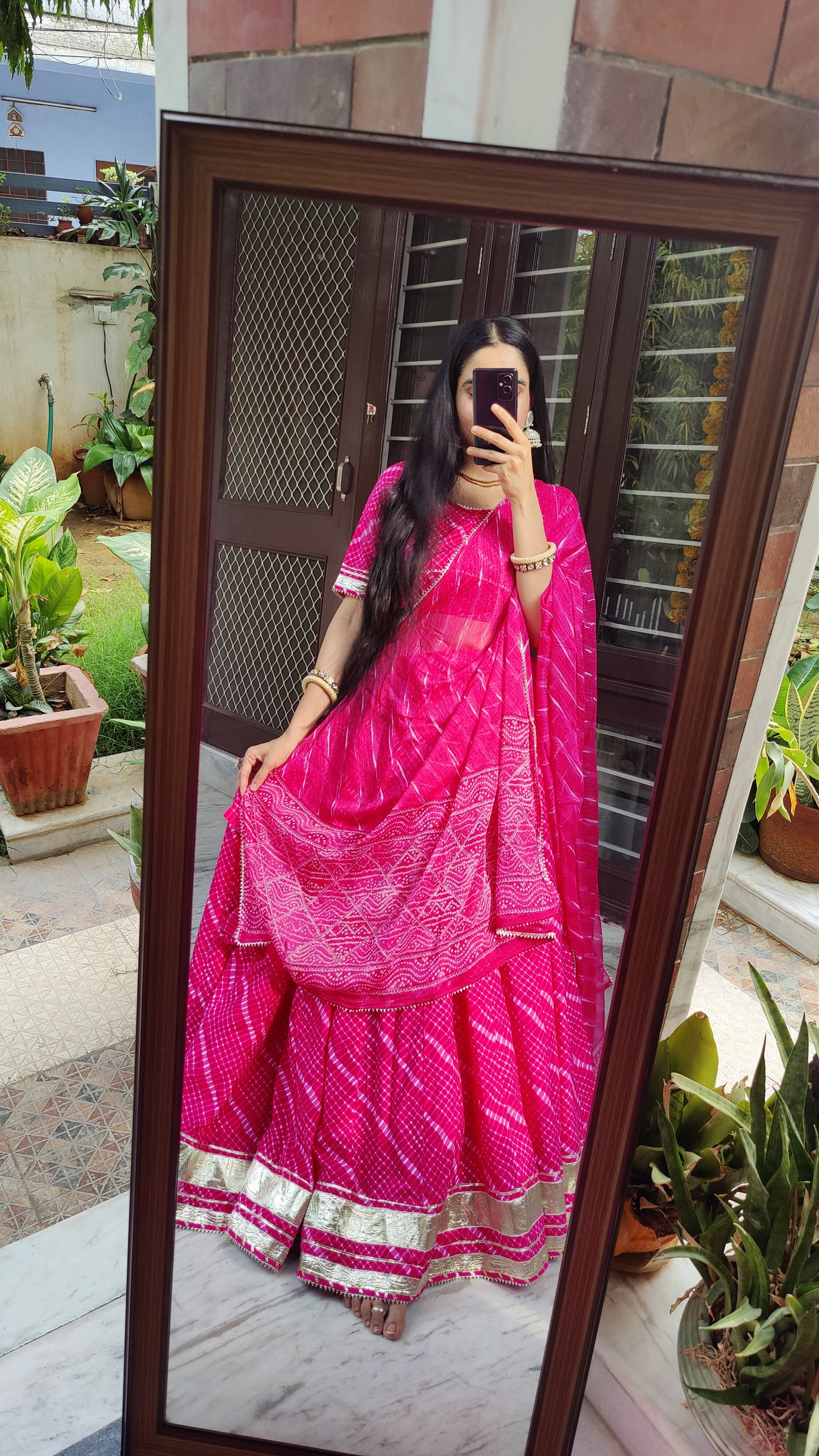 Prema Cotton Mothda Lehenga