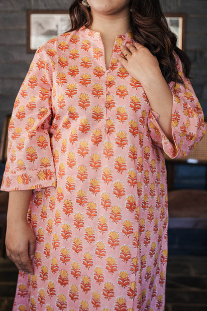Ishani Sanganeri Cotton Handblock Printed Kurta