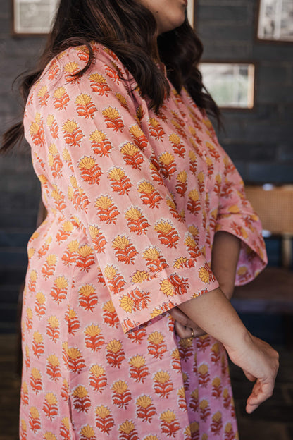 Ishani Sanganeri Cotton Handblock Printed Kurta