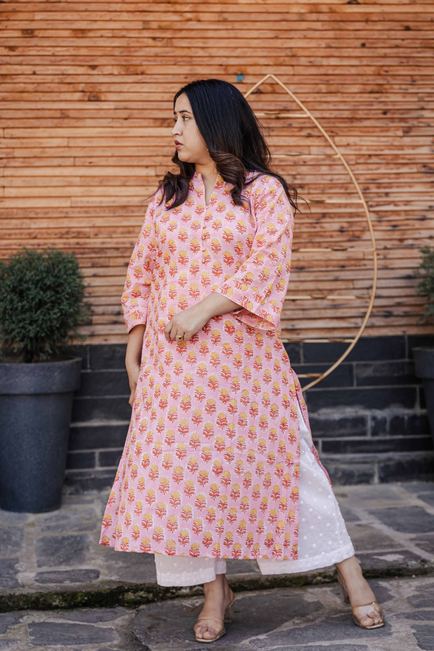 Ishani Sanganeri Cotton Handblock Printed Kurta