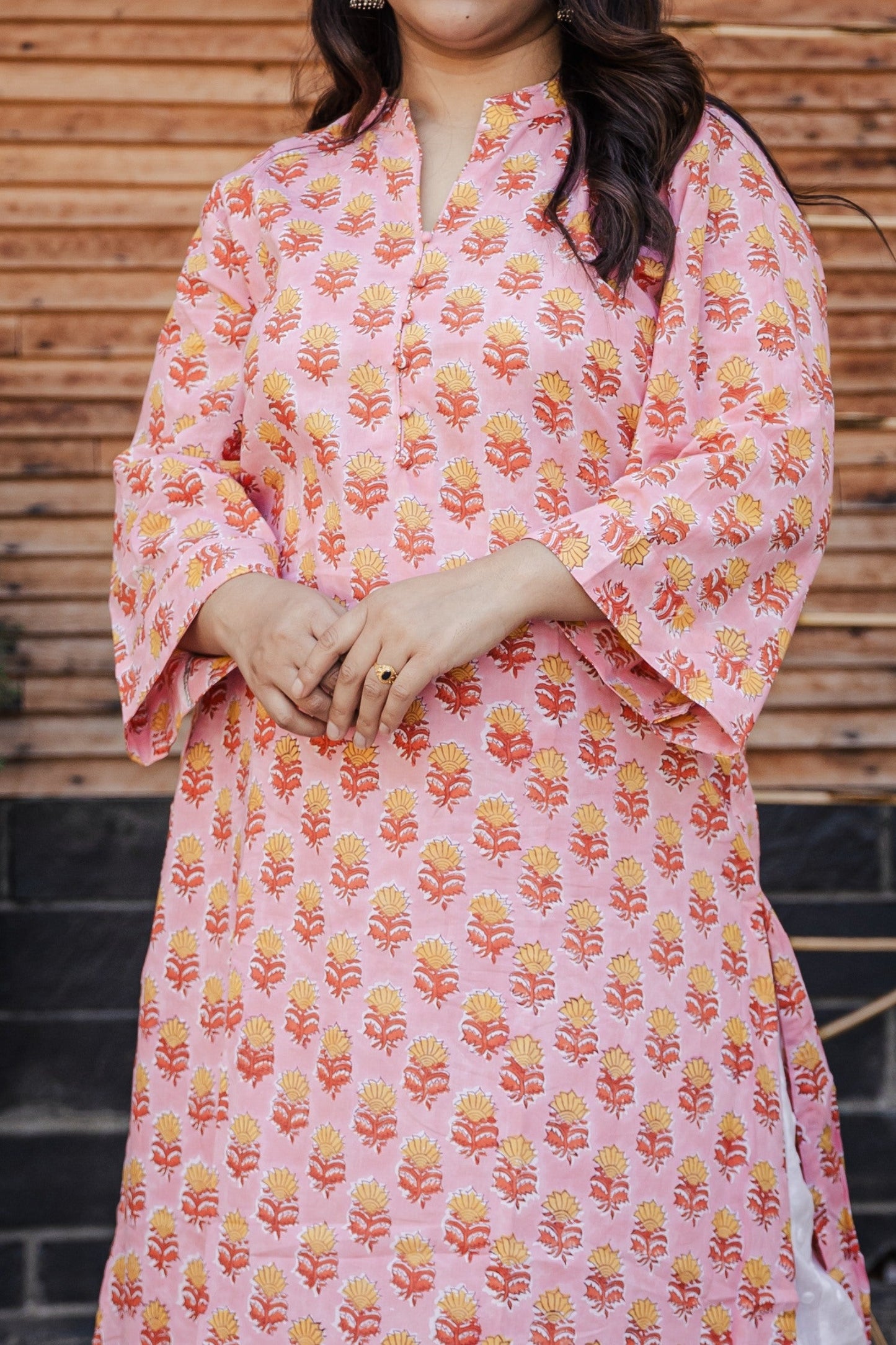 Ishani Sanganeri Cotton Handblock Printed Kurta