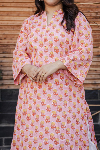 Ishani Sanganeri Cotton Handblock Printed Kurta