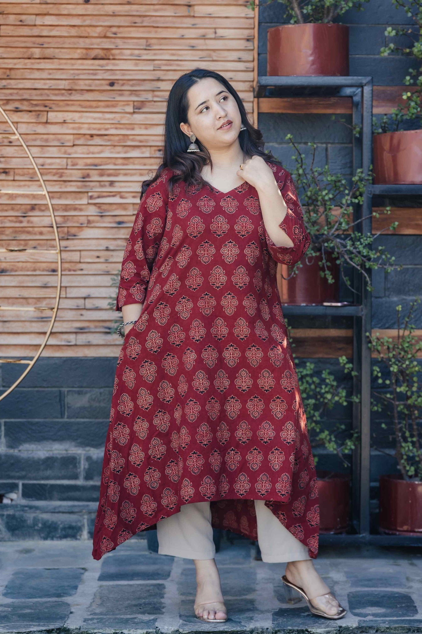 Meher Ajrakh Handblock Printed Cotton Kurta