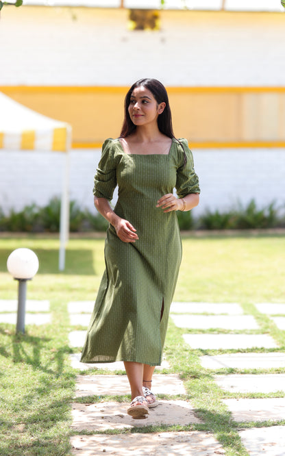 Eka Smoked Midi Dress