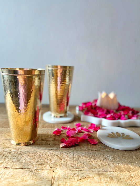 Brass Lassi Tumbler (Set of 2)