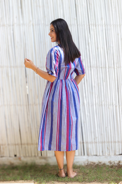 Stria Midi Dress