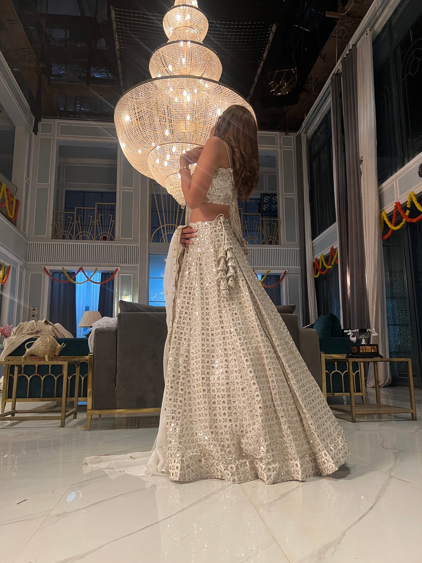 90s Era  Mirror Work Lehenga