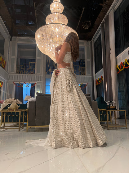 90s Era  Mirror Work Lehenga