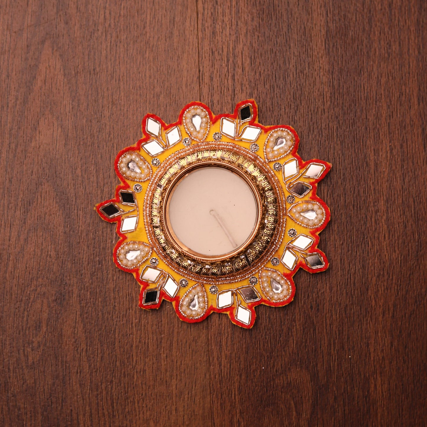 Mirror work Festive Diya