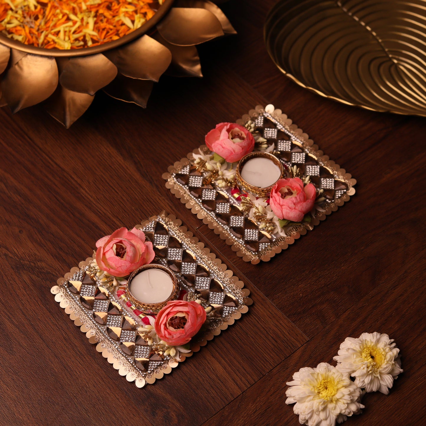 Diwali Festive Diya (Pair)