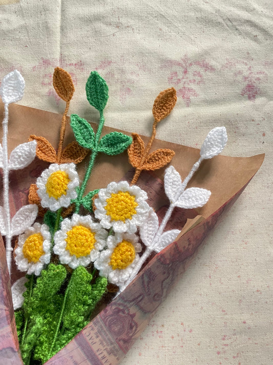 Crochet Daisy Bouquet