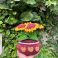 Crochet Sunflowers Pot
