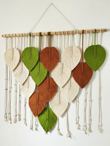 Grand Feathers Macrame Wall Hanging - 3 ft