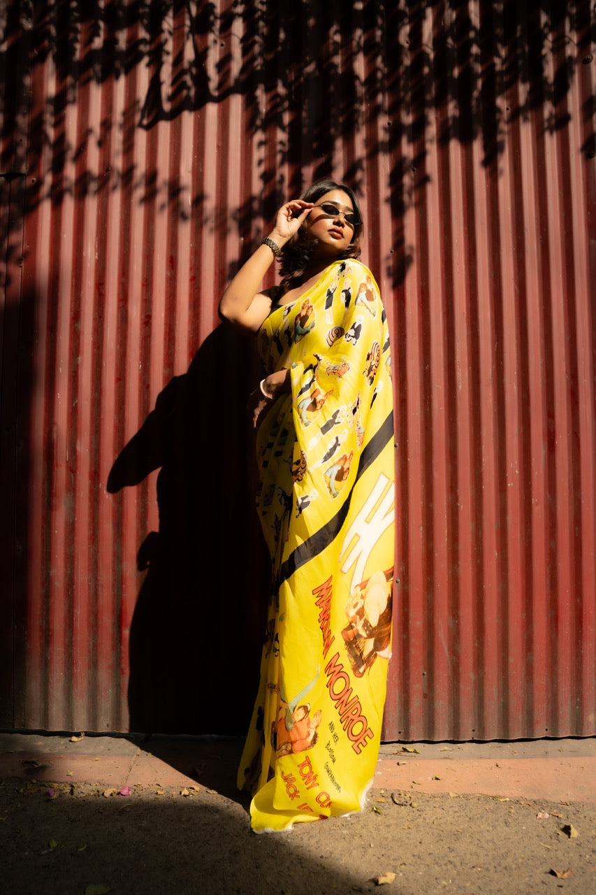 Marilyn Monroe Some Like It Hot Saree