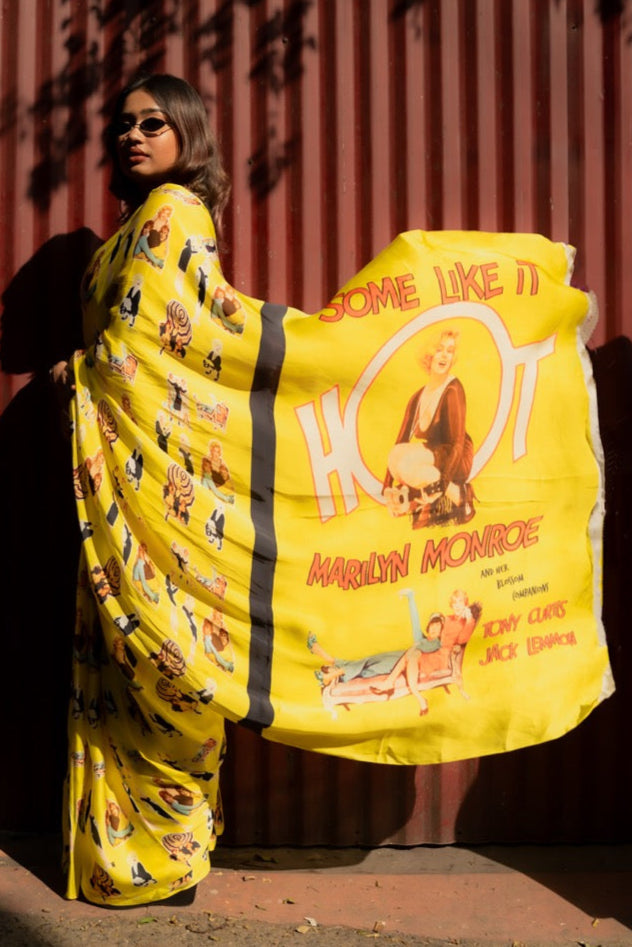 Marilyn Monroe Some Like It Hot Saree