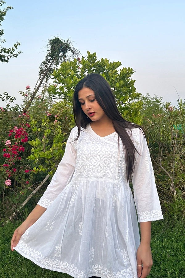 Saira Short Chikankari Frock