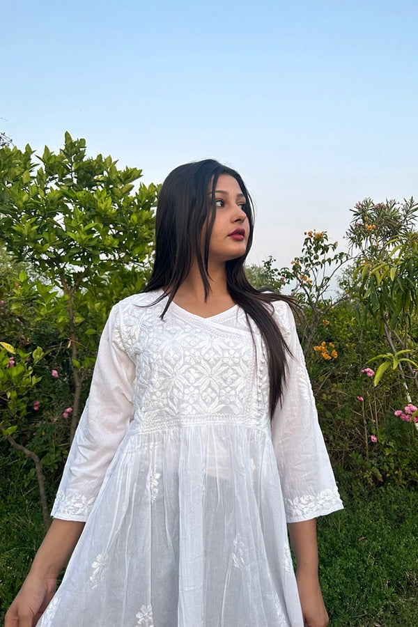 Saira Short Chikankari Frock