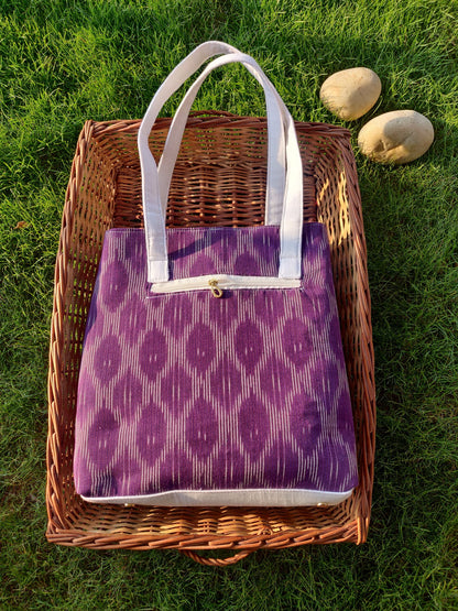 Ikat Cross Tote Bag