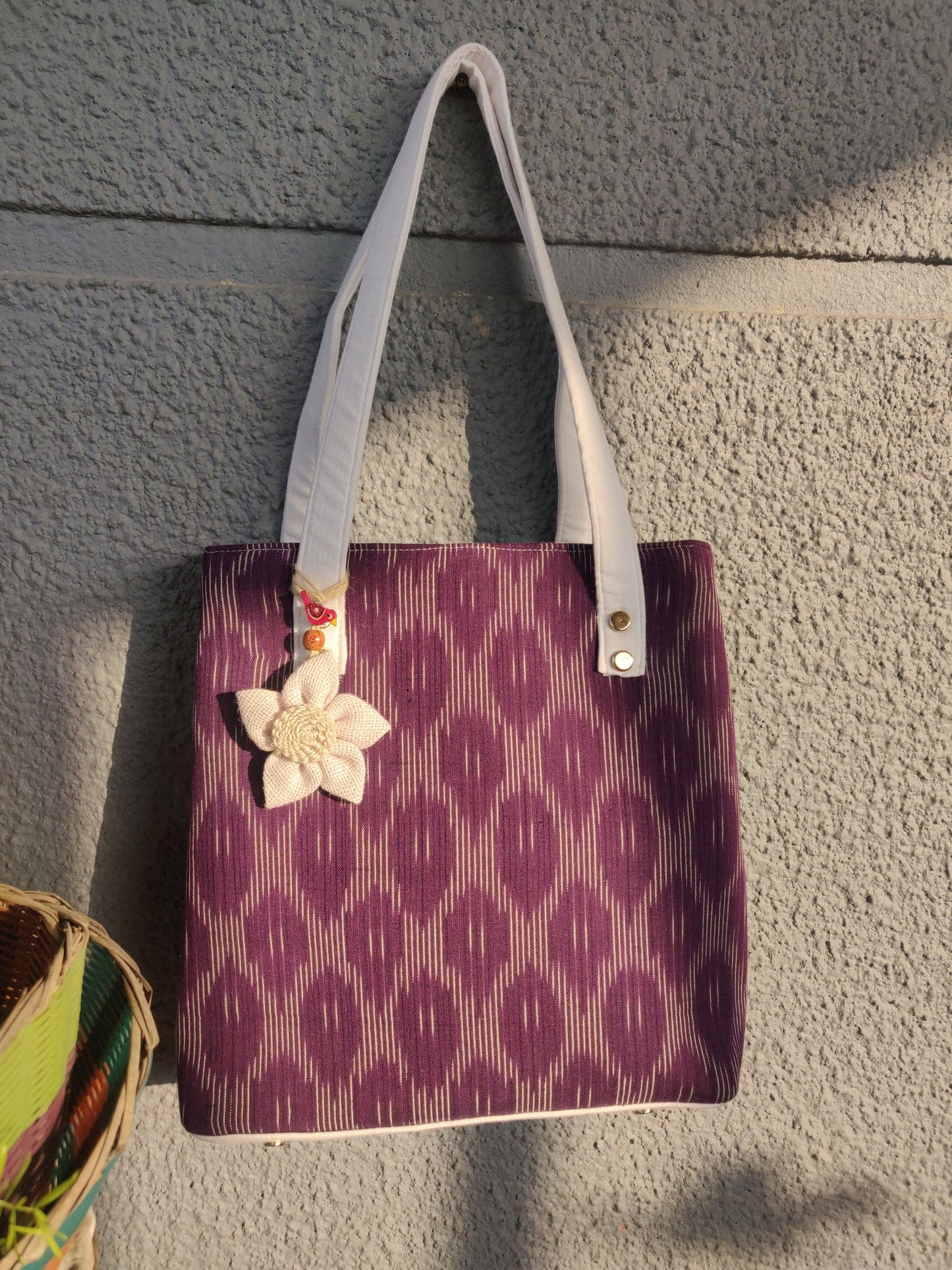 Ikat Cross Tote Bag