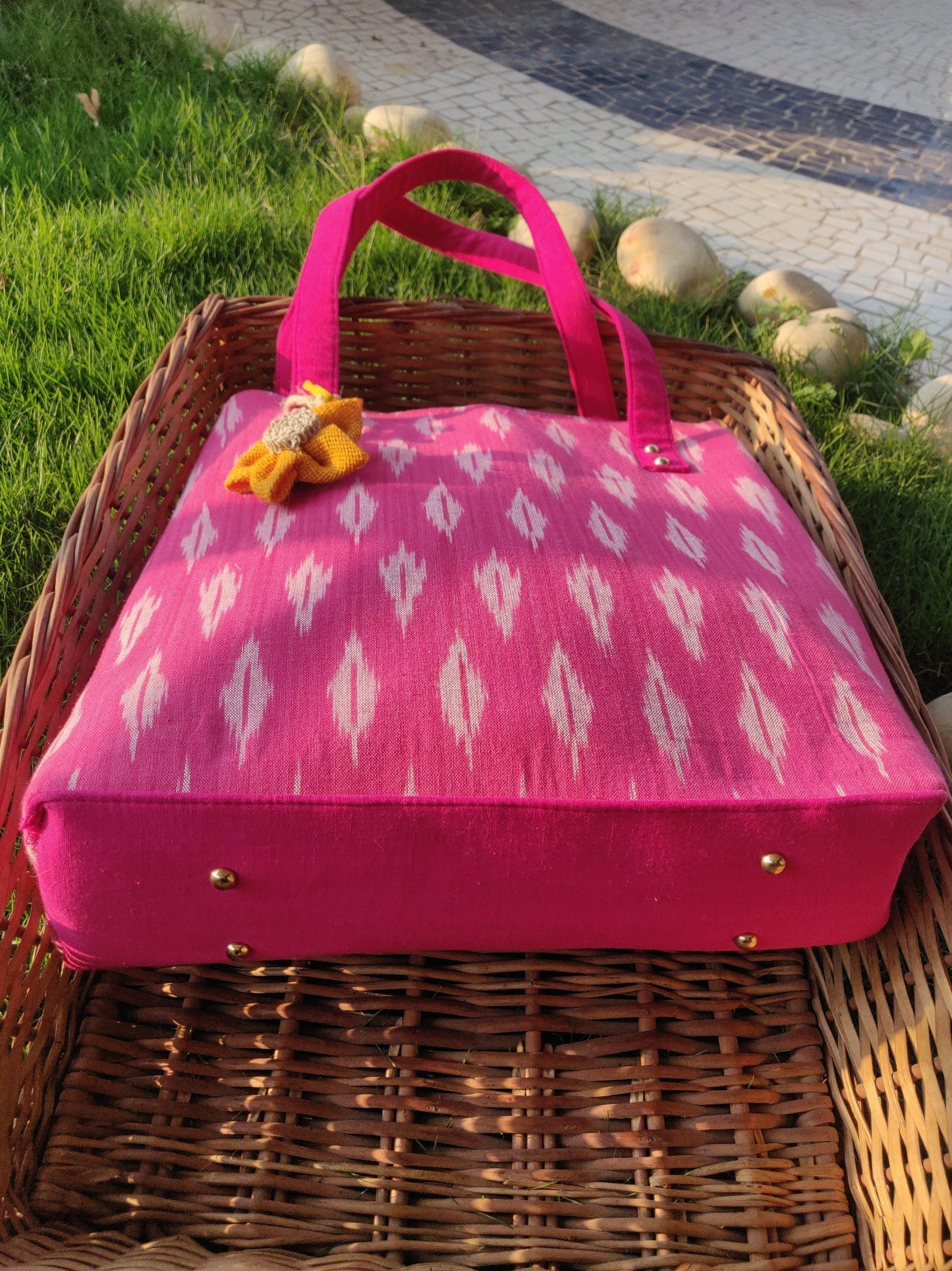 Ikat Cross Tote Bag