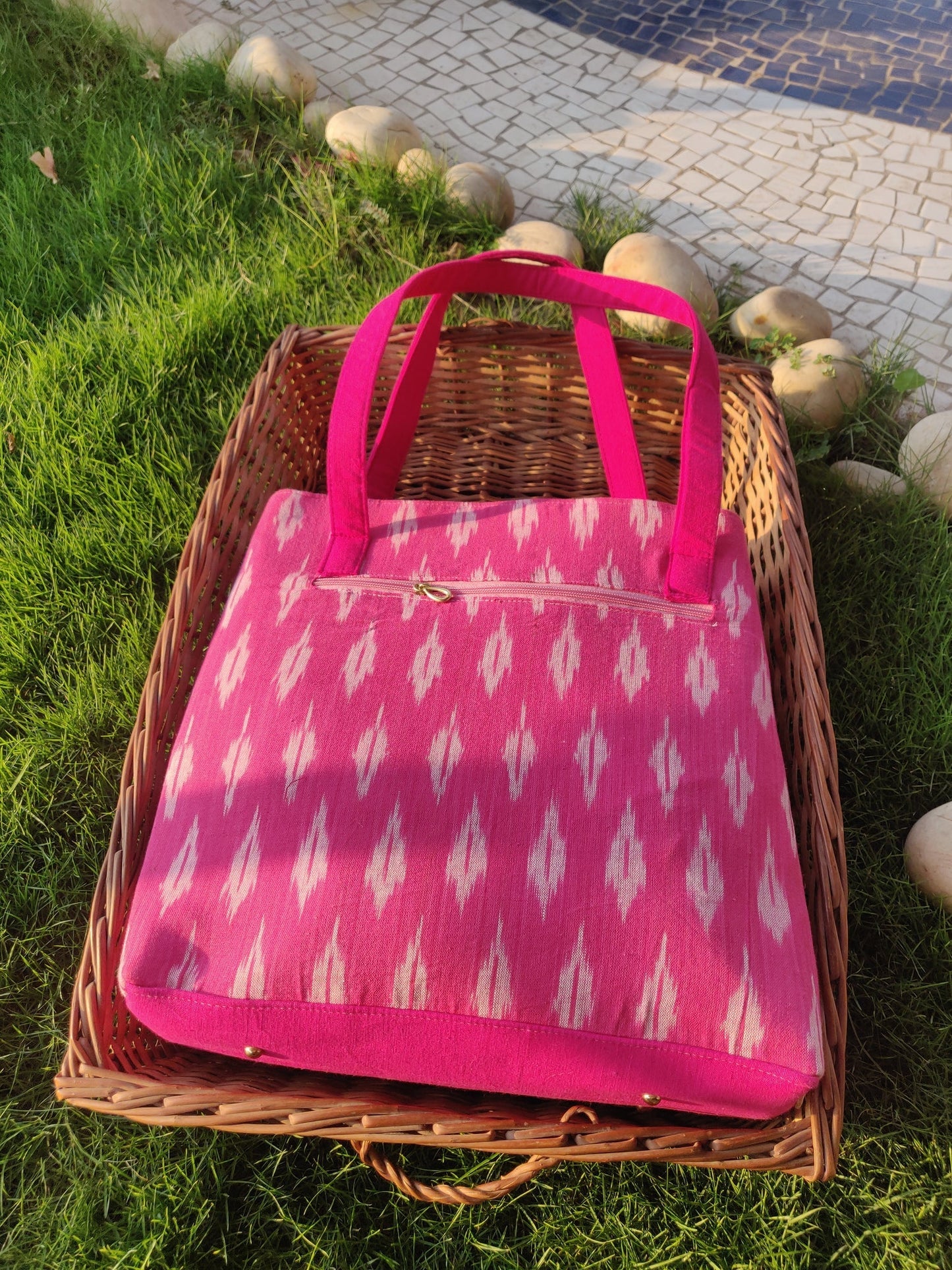 Ikat Cross Tote Bag