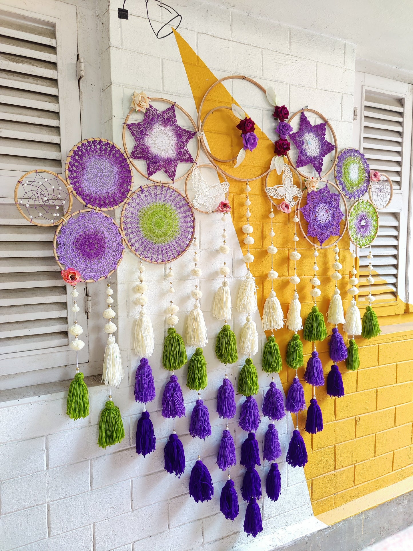 Shades of Amethyst Cluster Dreamcatcher