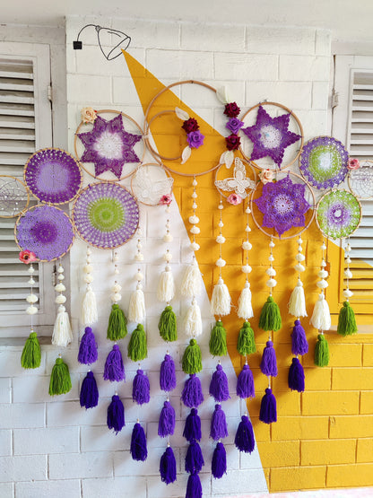 Shades of Amethyst Cluster Dreamcatcher