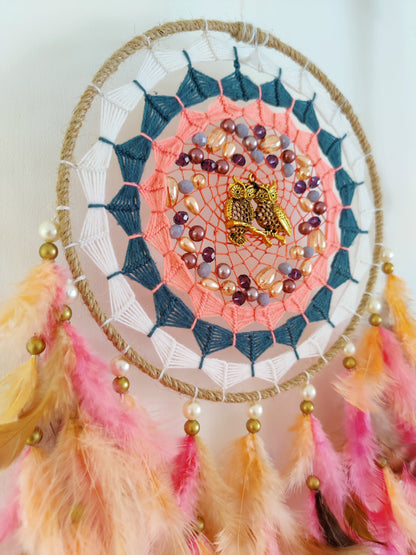 Love Birds Evil Eye Dreamcatcher