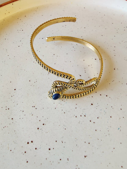 Serpent Moonstone Bangle