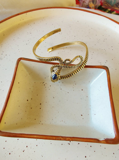 Serpent Moonstone Bangle