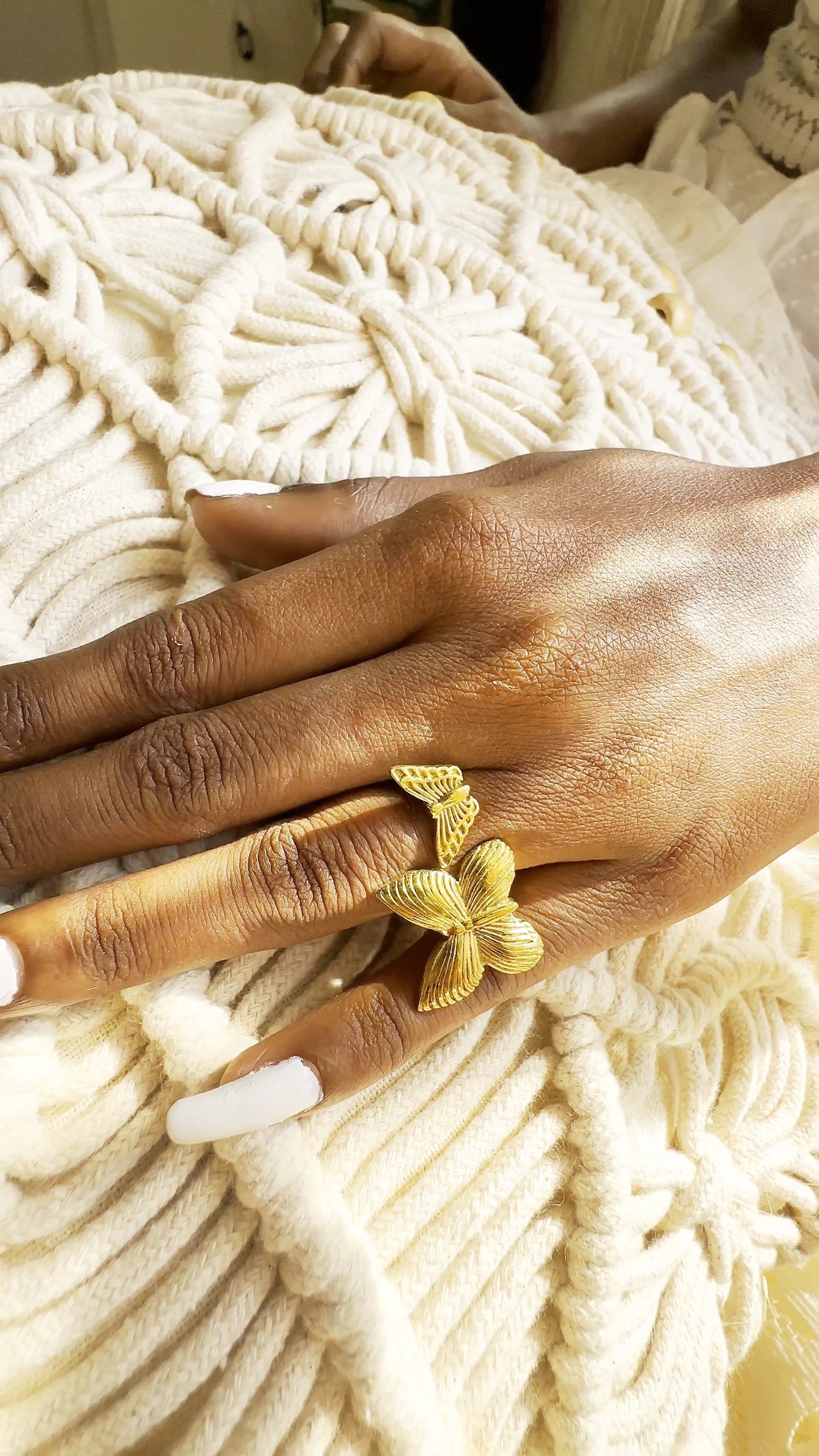 Couple Butterfly Ring