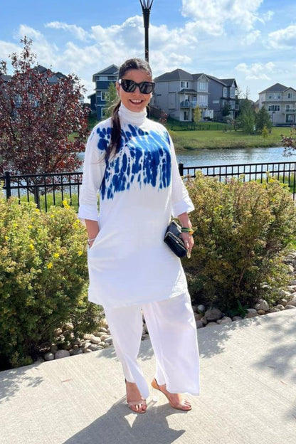 Coral Viscose Co-ord Set