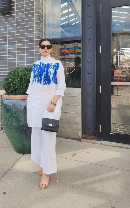 Coral Viscose Co-ord Set