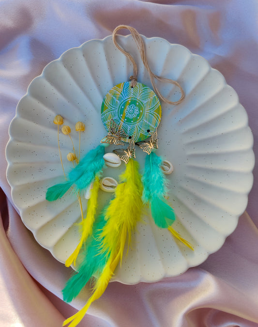 Handpainted Feather Mini Dreamcatcher