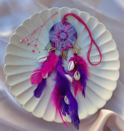 Handpainted Feather Mini Dreamcatcher