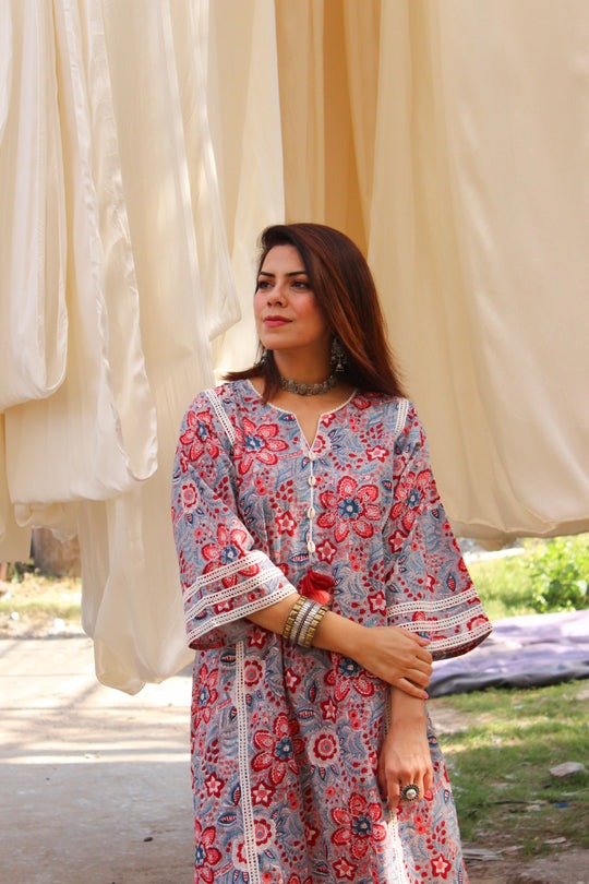 Printed Afghani Chogha Set