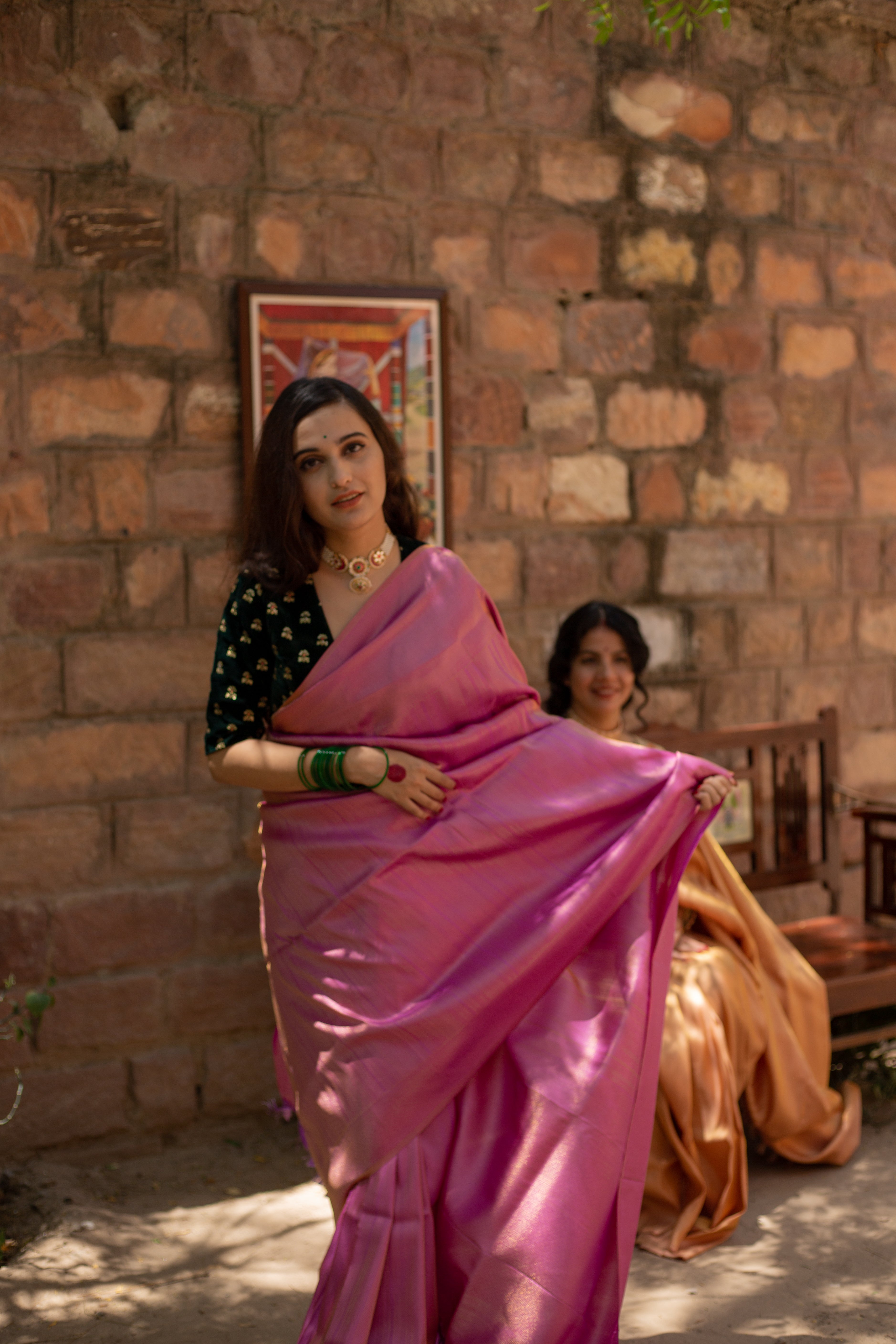 Shringar Ras Plain Silk Saree – Local Nation