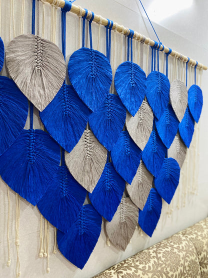 Grand Feathers Macrame Wall Hanging - 5 ft