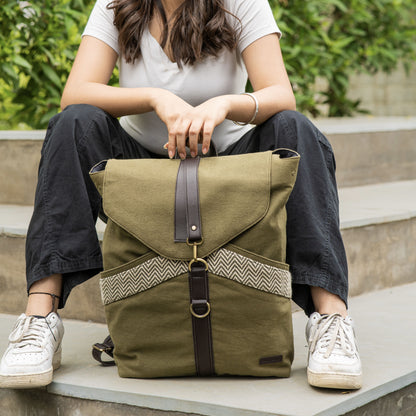 Foresty Green Unisex Backpack Bag