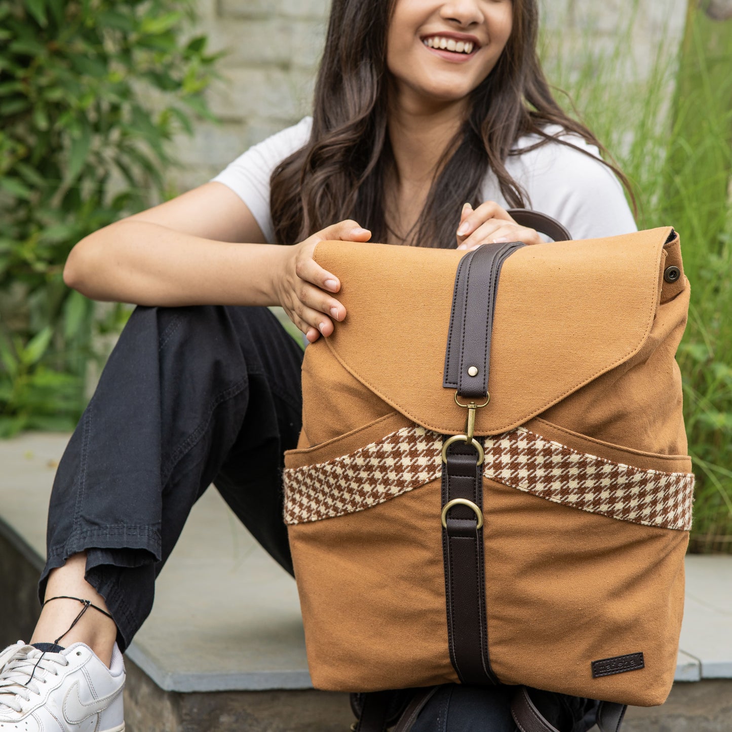 Dusky Brown Unisex Backpack Bag