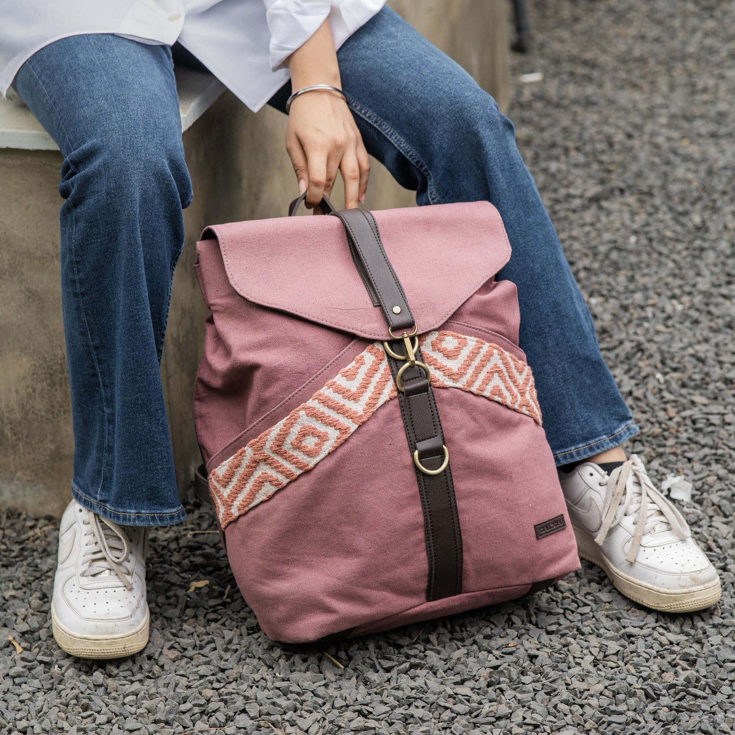 Vintage Violet Unisex Backpack Bag