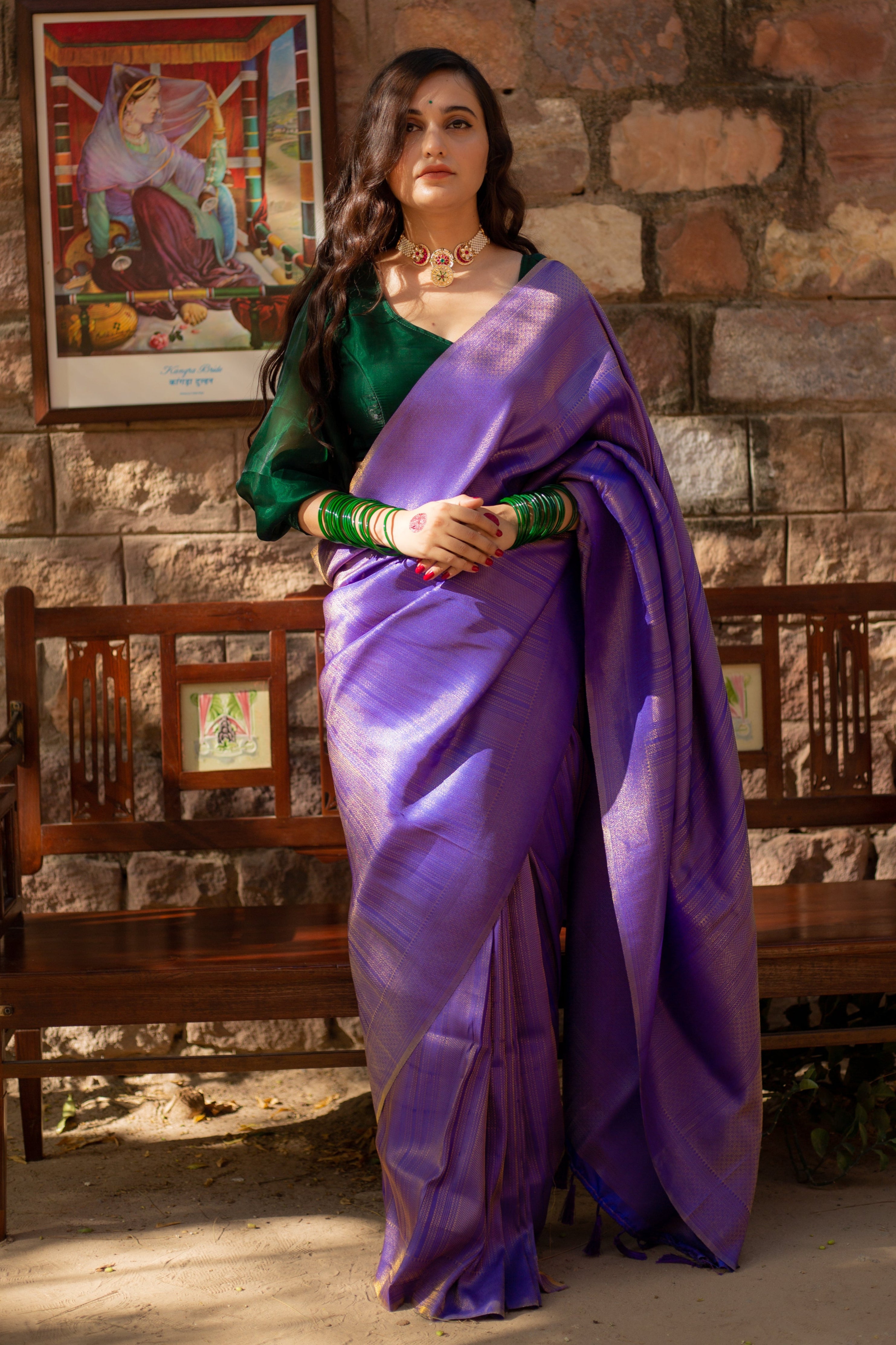 Shringar Ras Plain Silk Saree – Local Nation