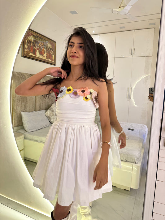 White Short Princess Dress