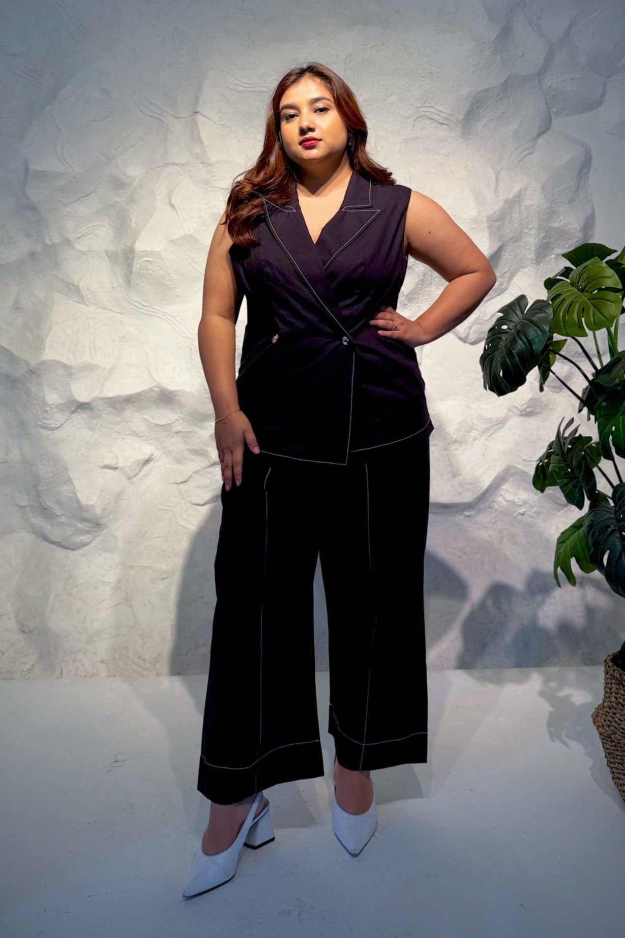 Luma Structured Vest and Pants Co-ord Set