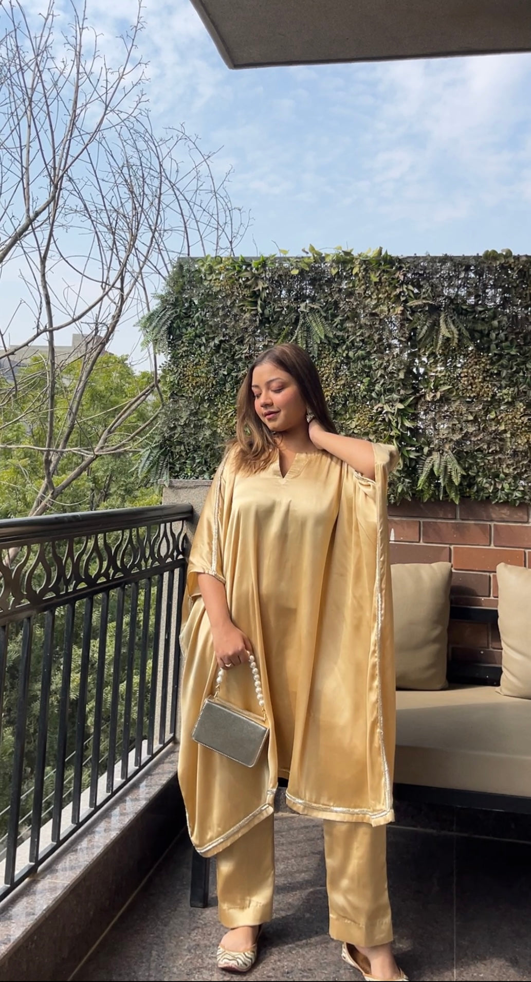 Armani Silk Golden Suit Set Local Nation