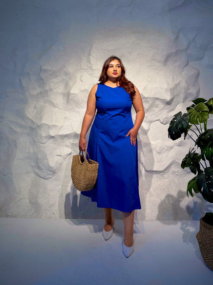 Azurre Panelled Cotton Dress