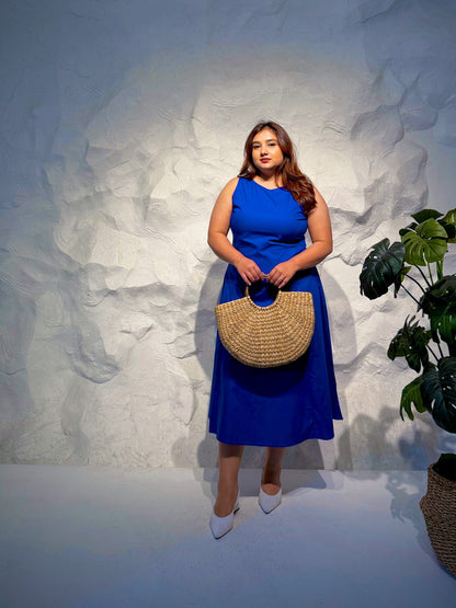 Azurre Panelled Cotton Dress